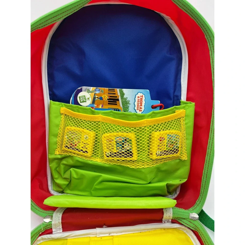 VTG LeapFrog My First LeapPad Backpack Case Kids Lot 3 Books and Cartridges Y2K